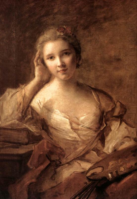 Portrait of a Young Woman Painter sg, NATTIER, Jean-Marc